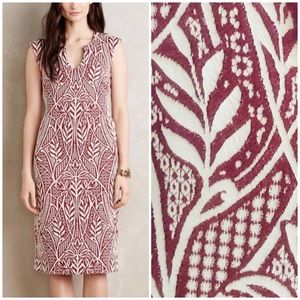 Anthro • Body Con Jacquard Dress • Sz 2/4 ✨💃🏻